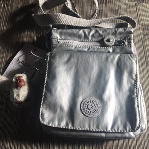 Kipling Metallic Silver El Dorado Style Bag